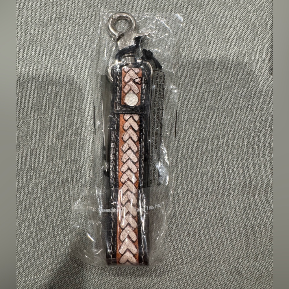 Myra Bag Tan and Black Woven Belt Bag Strap